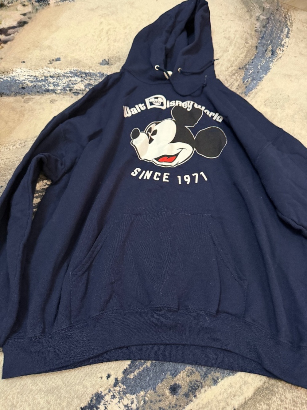 Disney Parks Mickey Mouse Since 1971 Navy Hoodie XXL